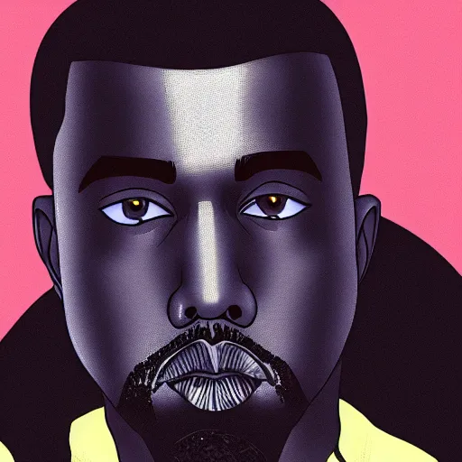 Image similar to key visual of kanye west, anime style