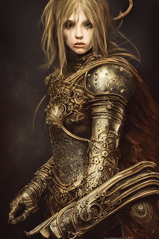 beautiful warrior shieldmaiden Eowyn of Rohan by Mark, Stable Diffusion