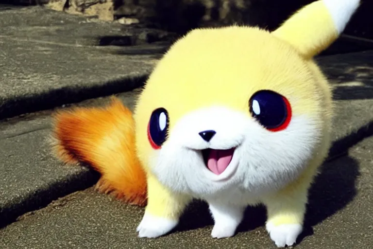 Image similar to real life earth pokemon cute adorable chunky playful rocky happy cheeky mischievous ultra realistic underground