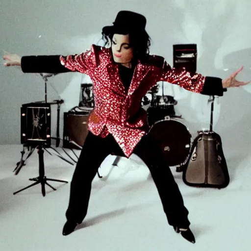 Prompt: Michael Jackson heaven can wait music cover