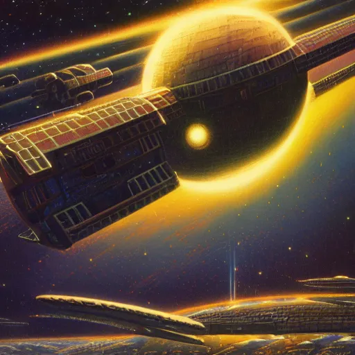 1 9 8 0 s sci - fi cover art, habitable orbital space | Stable ...