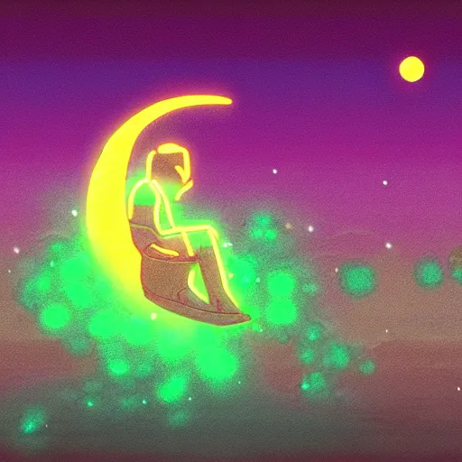 Prompt: link game moon in neon colors