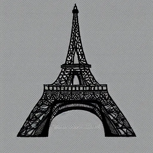 Prompt: “isometric eiffel tower”