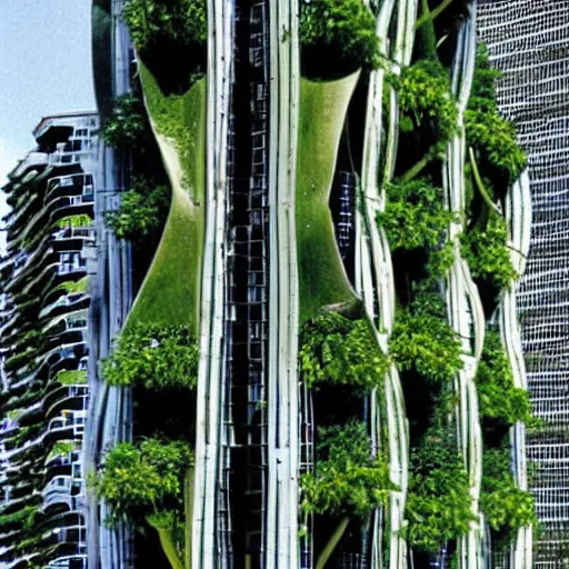 Prompt: a solar punk lush giant plants city, modern architecture by ricardo bofill, city of the jungle, by victorenrich