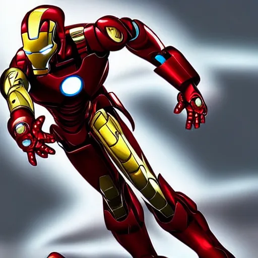 Image similar to iron man as a snake, artist, art, high quality, smooth,