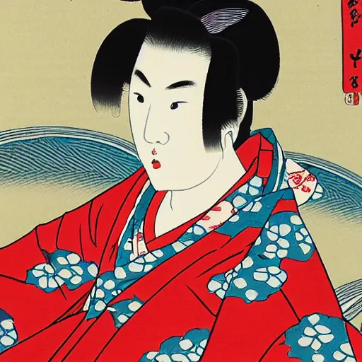 Image similar to ukiyoe portrait