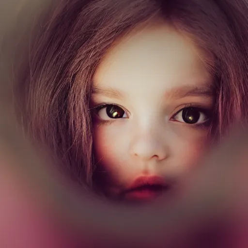 Close up portrait of a cute little girl of 7-8 years old leaning to pink  wall Stock Photo by ©annanahabed 122304756