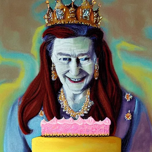 Image similar to The Queen and her Cake by Avery Palmer