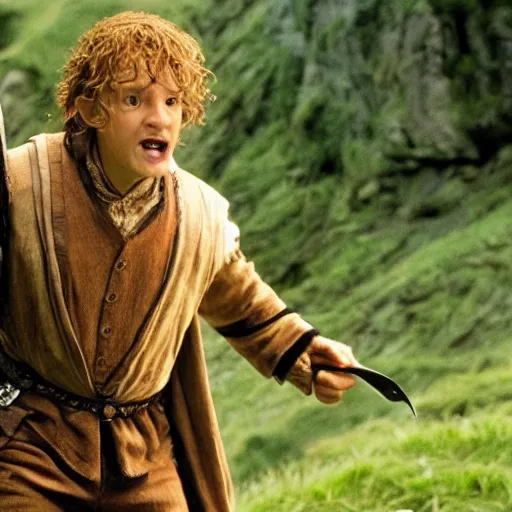 Image similar to will smith playing bilbo baggins in lord of the rings