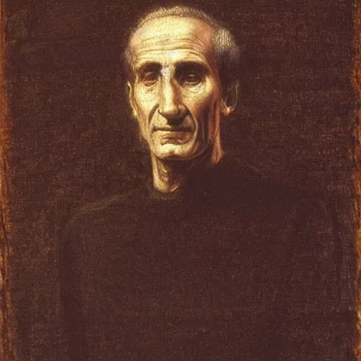 Prompt: A realistic portrait of Julius Caesar by Henri Fantin-Latour,