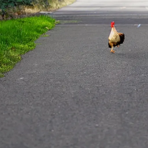 Image similar to chicken crossing the road