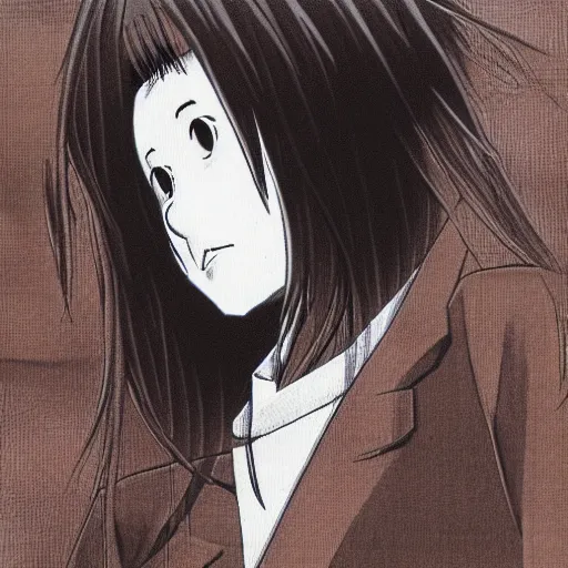 Image similar to young girl by naoki urasawa, detailed, manga, illustration