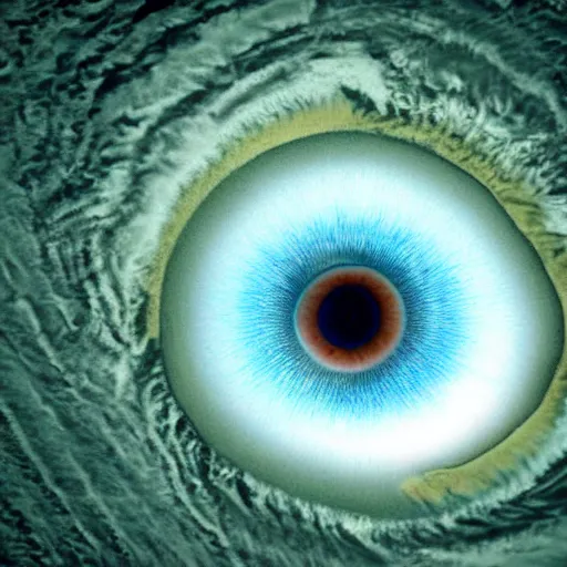 Prompt: eyeball flowing ocean