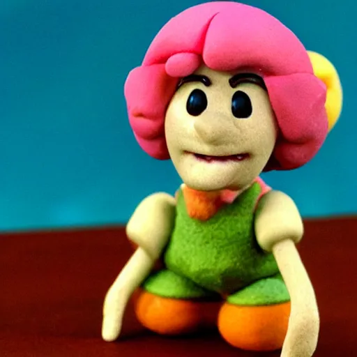 Image similar to claymation peach