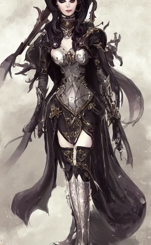 Image similar to Concept art, Alchemy Imperial Princess knight gothic girl, artstation trending, highly detailded