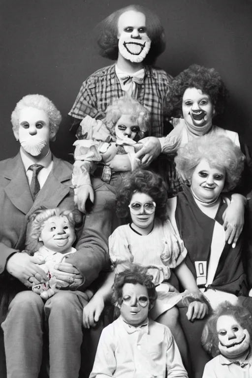 Image similar to family photo of ronald mcdonald