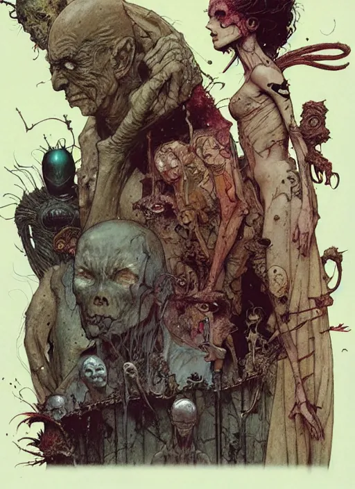 Image similar to sandman comic by chiara bautista and beksinski and norman rockwell and greg rutkowski weta studio, and lucasfilm