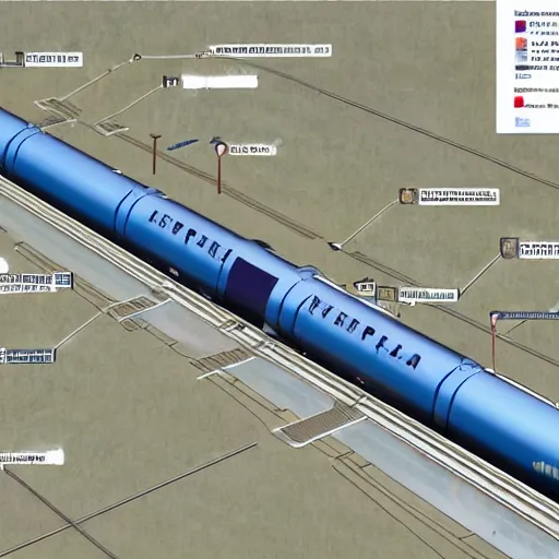 Prompt: a map of the hyperloop train stations on the capital city of mars