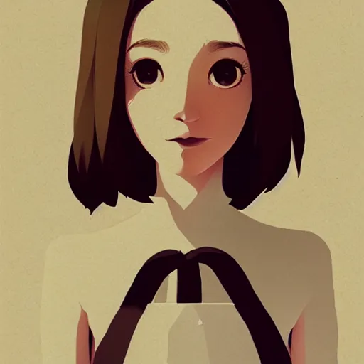 Prompt: a very very very very beautiful full body portrait of a young woman wearing an apron, kantoku, james gilleard, lois van baarle, ilya kuvshinov, rossdraws, very detailed, matte, gaussian blur, tone mapped