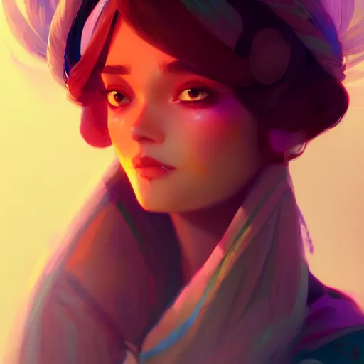 Prompt: portrait of a beautiful gypsy, art by lois van baarle and ross tran and sam yang and ilya kuvshinov and guweiz, digital art, high detail, sharp focus, unreal engine 5, trending on artstation, deviantart, pinterest, 4 k uhd image