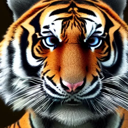 Image similar to A tiger exercising, cartoon, face facing forward, trending on artstation