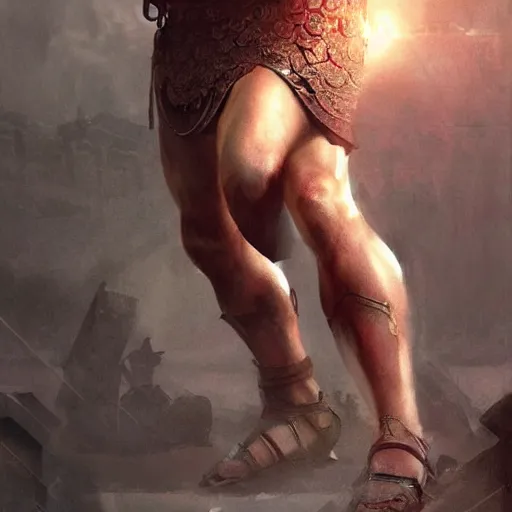 Prompt: Henry Cavill is a roman gladiator, gorgeous, amazing, muscular, silk, intricate, elegant, thighs, highly detailed, digital painting, artstation, concept art, sharp focus, illustration, by greg rutkowski