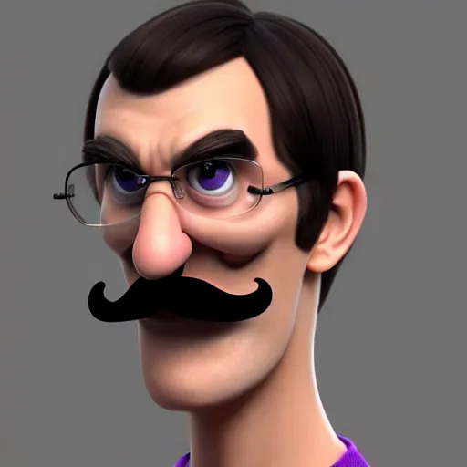 Image similar to a portrait of someone who looks like waluigi in real life as a real person, grotesque, disturbing, disgusting, realistic hyperrealistic 4 k resolution 8 k resolution highly detailed very detailed extremely detailed hd quality detailed face very detailed face extremely detailed face trending on artstation, modern portrait, modern photograph