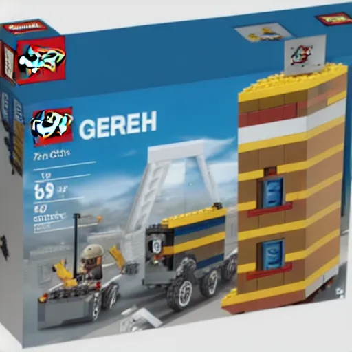 Prompt: Third Reich Lego box