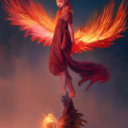 Prompt: brother grimms fairytale phoenix digital art, irina french, heraldo ortega, mandy jurgens trending on artstation 8 k 1 5 0 mpx