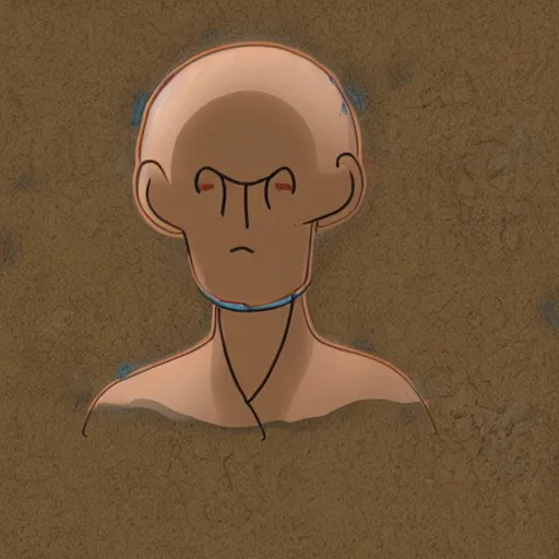 Image similar to photorealistic cave painting wojak