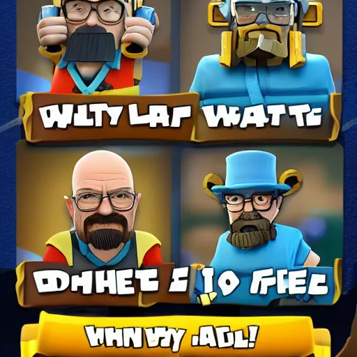 Image similar to walter white on clash royale