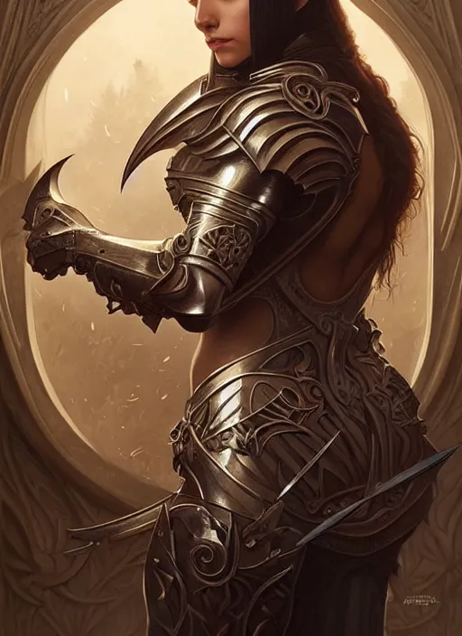 Image similar to Muscular and powerful medieval knight portrait, art nouveau, fantasy, intricate flower designs, elegant, highly detailed, sharp focus, art by Artgerm and Greg Rutkowski