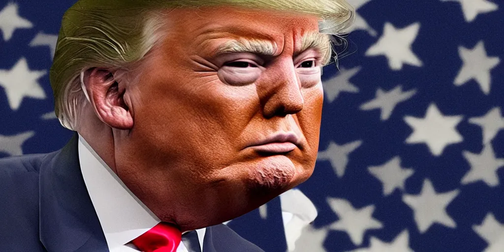 Prompt: a good looking picture of trump