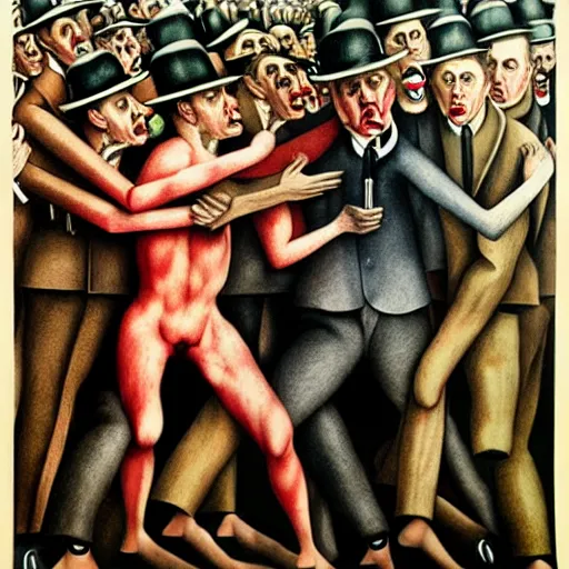 Image similar to january 6 insurrection by otto dix, hyperrealistic, aesthetic, masterpiece