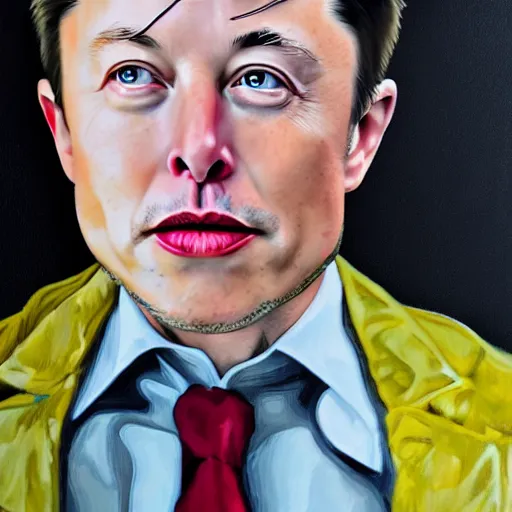 Image similar to elon musk with head like beets, portrait, hyper realistic, hyper detailed, cfg _ scale 1 5