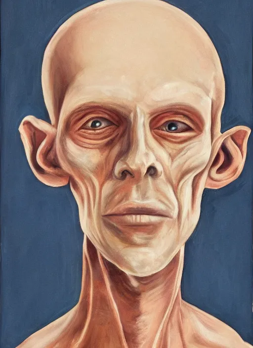 Image similar to portrait of a handsome human like male alien