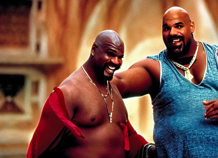 Image similar to film still of sinbad as kazaam in the movie kazaam 1 9 9 6