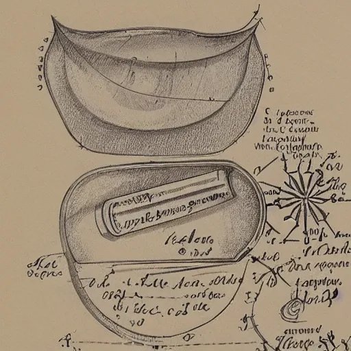 Image similar to technical drawing of a ointment based on tears, beautiful design, adorned, delicate, old book, detailed map, notes, scribbles, old paper