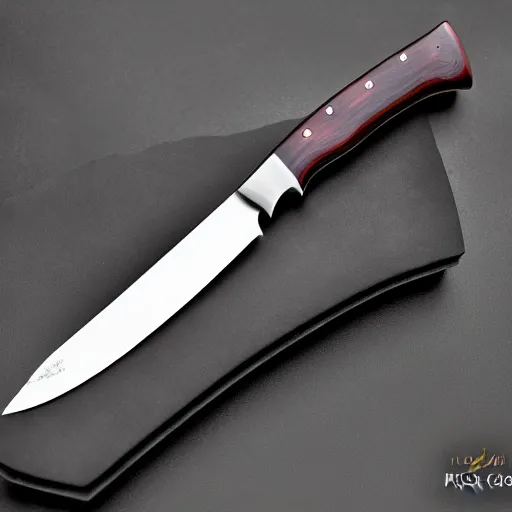 Image similar to a beautiful perfect hand made knife, high details, 8 k photo, ultra sharp