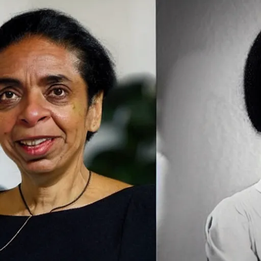 Prompt: Marina Silva, a black women, former minister of enviroment who is an ambientalist from Brazil as drawn by Hayao Miyazaki of studio ghibli 8k