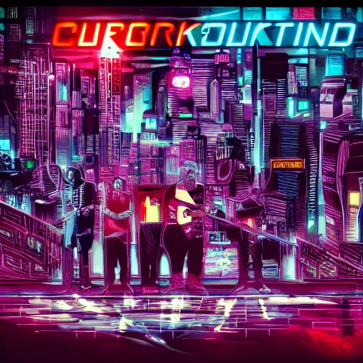 Image similar to cyberpunk bands