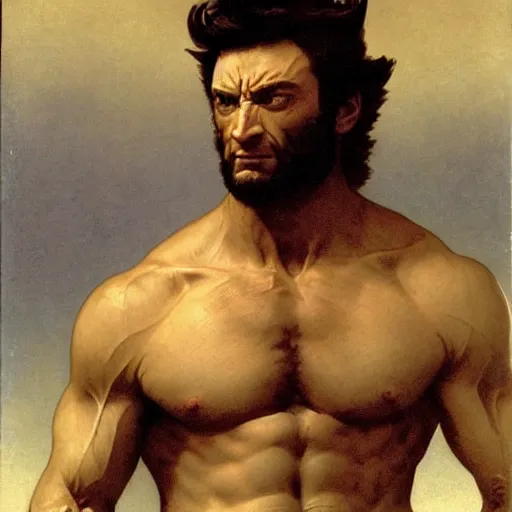 Image similar to Wolverine by William Adolphe Bouguereau