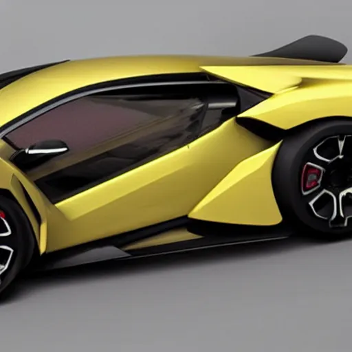 Prompt: concept car prototype between a Dacia and a Lamborghini