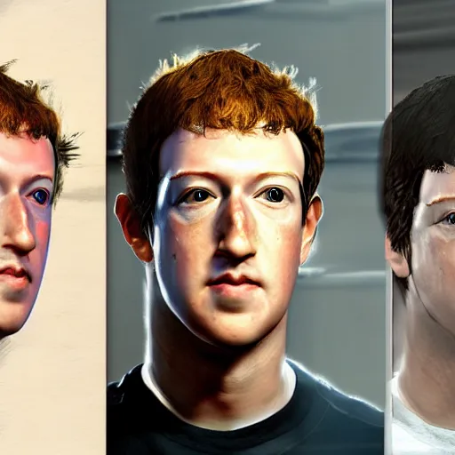 Image similar to Mark Zuckerberg in Final Fantasy