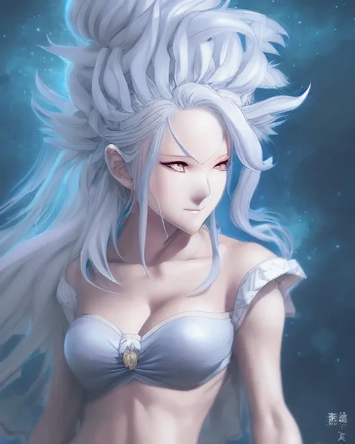 Image similar to character concept art of an anime stormy cloud goddess | | cute - fine - face, pretty face, realistic shaded perfect face, fine details by stanley artgerm lau, wlop, rossdraws, james jean, andrei riabovitchev, marc simonetti, and sakimichan, tranding on artstation