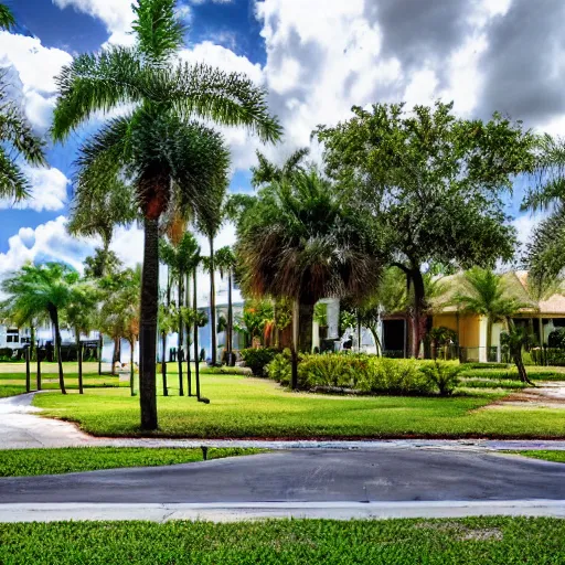 Prompt: pembroke pines florida ground view