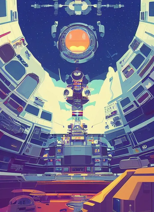 Image similar to a picture of a space station in the sky, poster art by james gilleard, cgsociety, retrofuturism, poster art, futuristic, imax