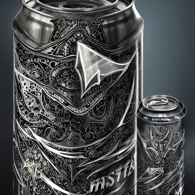 Image similar to aluminian can of monster energy drink, intricate and very very beautiful and elegant, highly detailed, digital painting, artstation, concept art, smooth and sharp focus, illustration