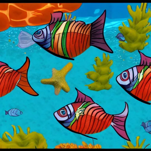 WALLPAPERS4BEGINNERS Blue Tropical Fish Wallpaper