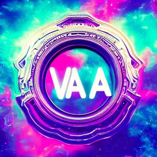 Image similar to a and w vaporwave logo, digital art, cosmic, 3 d high definition, trending on art station, photorealistic, high resolution, 8 k, octane, hyper detailed, insane details, intricate, elite, ornate, elegant trend, highly detailed and intricate, sharp focus, photography, unreal engine